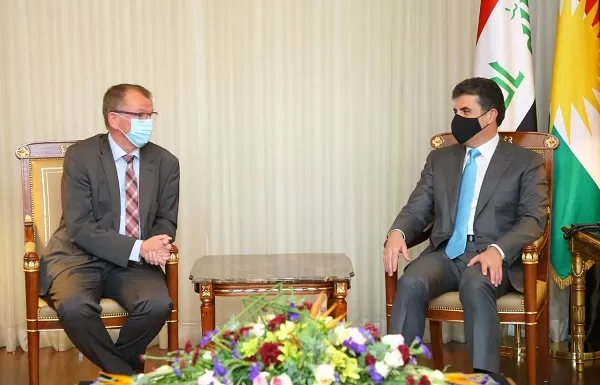 Kurdistan Region President meets with Ambassador of Germany and Ambassador of the European Union Separately