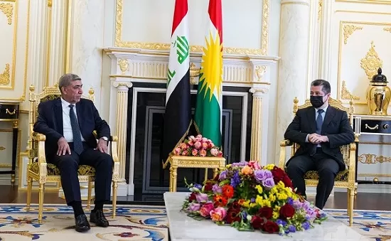 PM Barzani receives a high-level delegation from the Sadr Movement