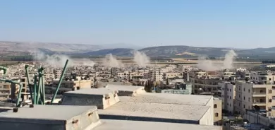 Hejmarek top li nava bajarê Efrînê ketin.. Hejmarek sivîl şehîd bûn