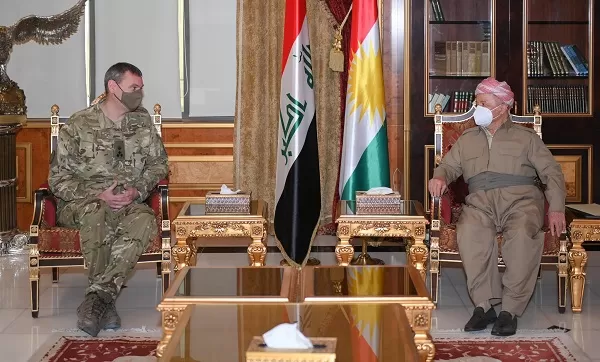 President Barzani receives Deputy coalition commander