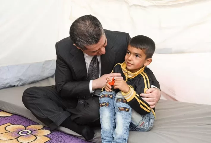 مسرور بارزاني للّاجئين والنازحين: كوردستان منزلكم