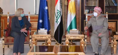 الرئيس بارزاني يشكر أستراليا على مساعدة العراق في الحرب ضد الإرهاب