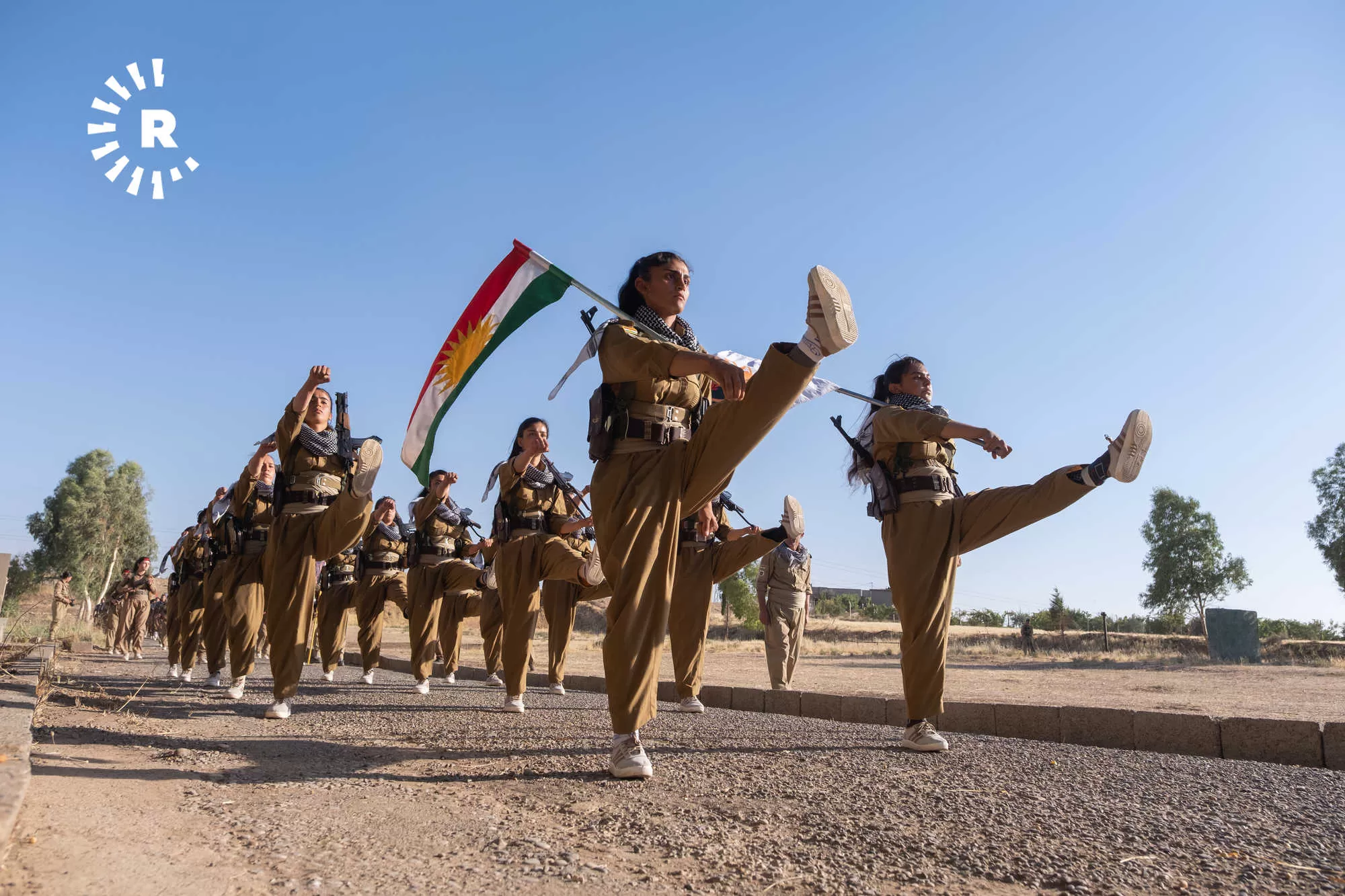 Rahênana serbazî ya pêşmergeyên jin ên PDKÎ