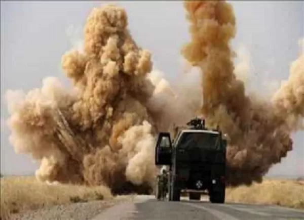 explosive device explodes in convoy of International Coalition in Anbar