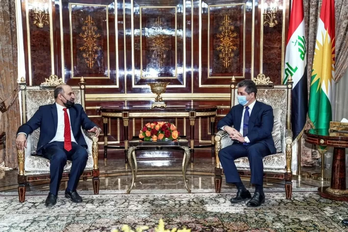 مسرور بارزاني ورئيس ‹السلام والحرية› يدعوان إلى حل عادل للأزمة السورية