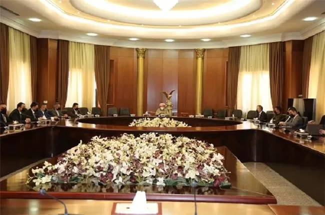 الرئيس بارزاني يستقبل وفد مجلس شباب كوردستان