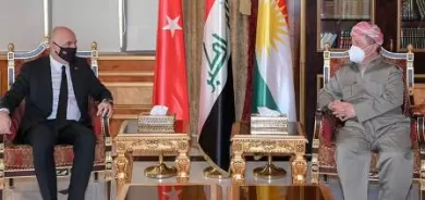 الرئيس بارزاني يبحث مع السفير التركي آخر المستجدات في العراق والمنطقة