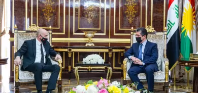 رئيس حكومة إقليم كوردستان يستقبل السفير التركي لدى العراق