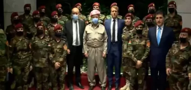 الرئيس ماكرون عقب انتهاء زیارته لاقلیم كوردستان : شكراً للكورد وقوات البيشمركة