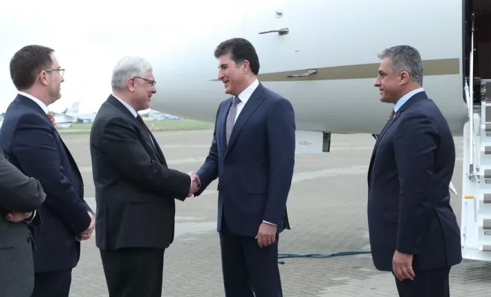 رئيس إقليم كوردستان يصل لندن في زيارة رسمية الى بريطانيا