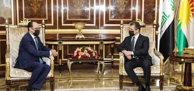 رئيس حكومة إقليم كوردستان يستقبل القنصل العام الأردني الجديد
