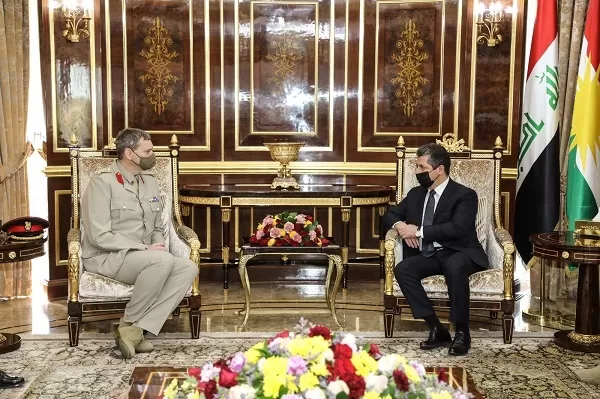 PM Barzani receives Deputy Commanding General of the Combined Joint Task Force in Iraq and Syria