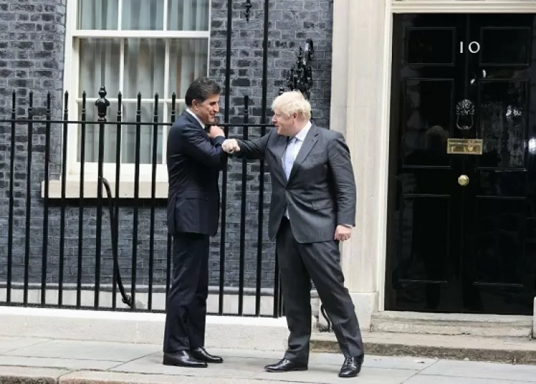 President Nechirvan Barzani meets with Prime Minister Boris Johnson