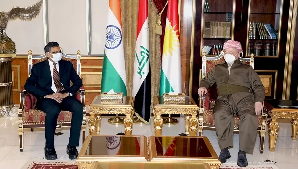 President Barzani receives Indian ambassador to Iraq