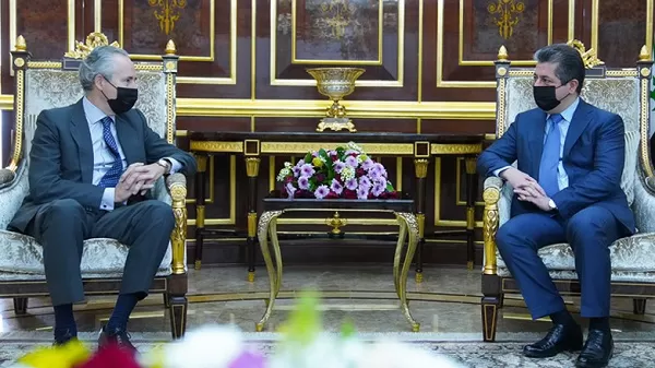 PM Barzani receives  new Spanish Ambassador to Iraq