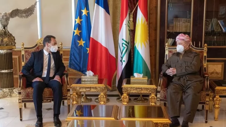 الرئيس بارزاني وسفير فرنسا لدى العراق يؤكدان أهمية تعزيز العلاقات الثنائية