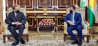 رئيس حكومة إقليم كوردستان يستقبل القنصل العام الهنغاري الجديد