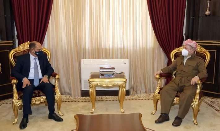 الرئيس بارزاني ونقيب الصحفيين العراقيين يناقشان التحديات التي تواجه العملية السياسية في العراق