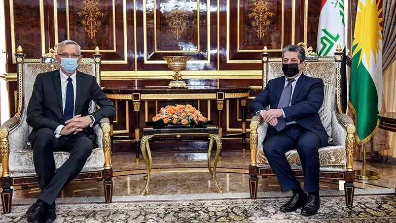 رئيس حكومة إقليم كوردستان يستقبل السفير الألماني الجديد لدى العراق