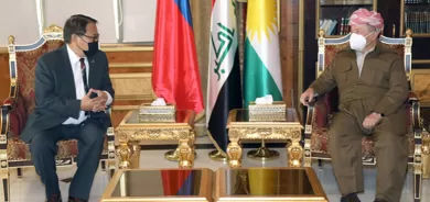 الرئيس بارزاني والسفير الفلبيني في العراق يتباحثان سبل مكافحة الارهاب