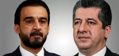 رئيس حكومة إقليم كوردستان يعزّي هاتفياً رئيس تحالف تقدم محمد الحلبوسي
