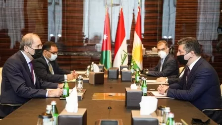 مسرور بارزاني يبحث مع نائب رئيس الوزراء الأردني العلاقات الثنائية ومستجدات العراق والمنطقة