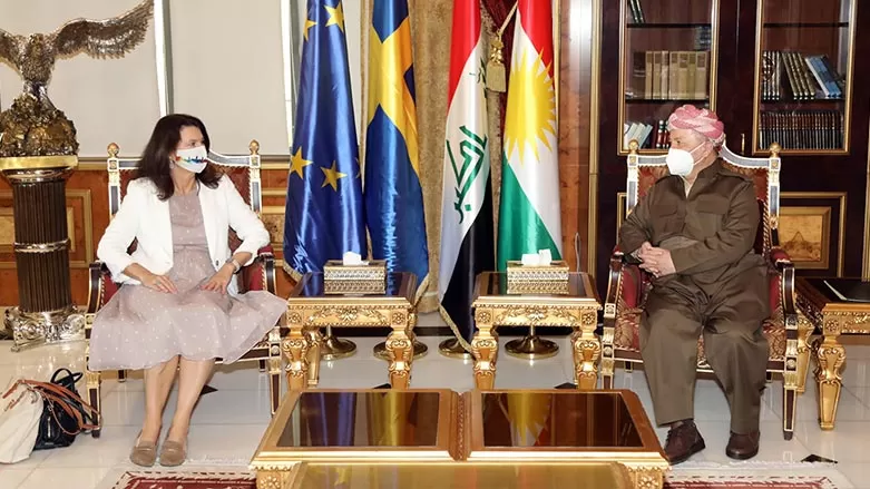 الرئيس بارزاني وآن ليندي يبحثان الأوضاع في العراق