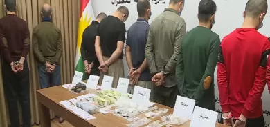 إقليم كوردستان يطيح بشبكة لتهريب المخدرات في أربيل