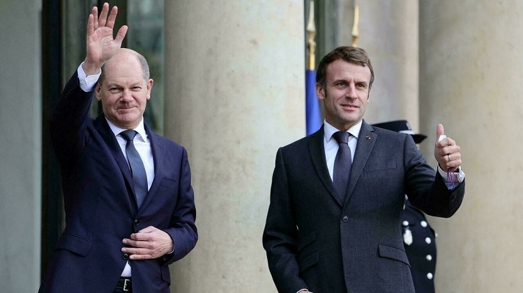Macron hails ‘convergence of views’ with ‘dear Olaf’ in first meeting with Germany’s Scholz
