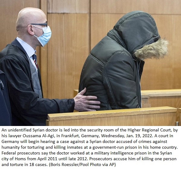 Doctor goes on trial in Germany accused of torture in Syria