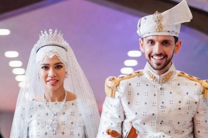شاب عراقي يتزوج ابنة سلطان بروناي في حفل زفاف ملكي