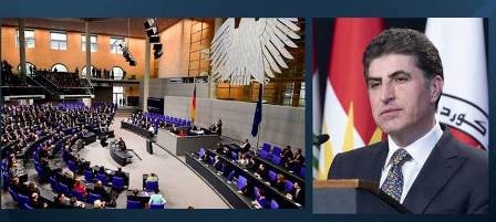 رئيس إقليم كوردستان يشكر البرلمان الألماني لتمديد بقاء قوات بلاده في العراق