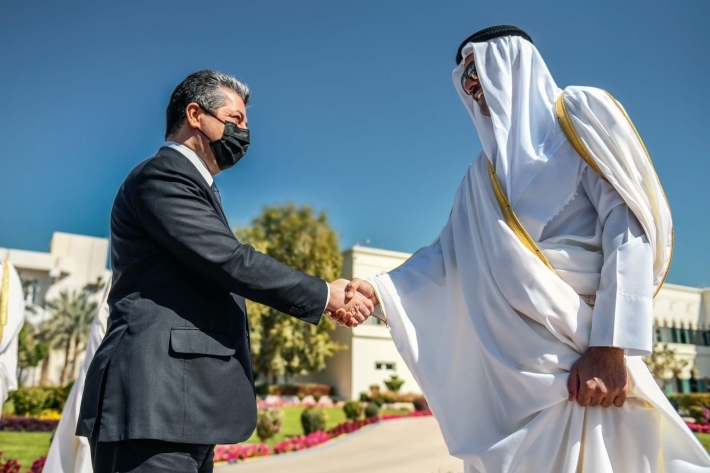 مسرور بارزاني يشكر قطر على حفاوة الاستقبال وكرم الضيافة