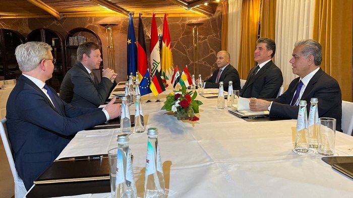 President Nechirvan Barzani meets with a number of German Parliamentarians
