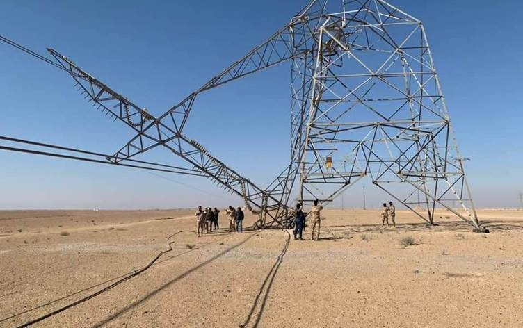 تفجير 6 أبراج كهربائية في محافظة الانبار
