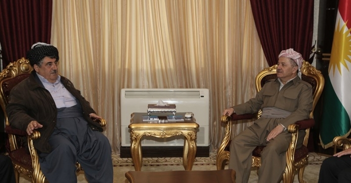 الرئيس بارزاني يهنئ سكرتير الاشتراكي الكوردستاني