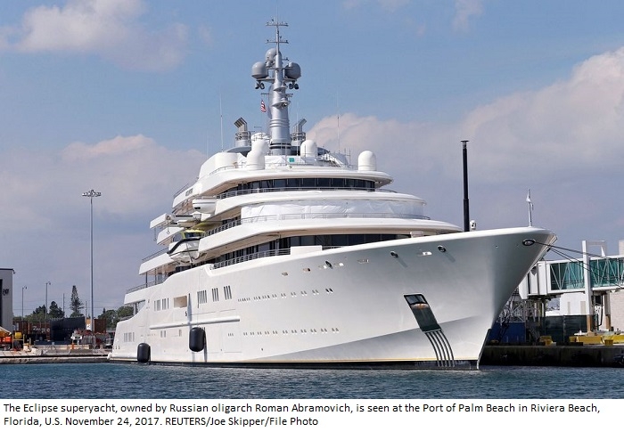 Second superyacht linked to Russian oligarch Abramovich docks in Turkey