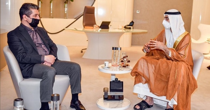 PM Masrour Barzani arrives in UAE