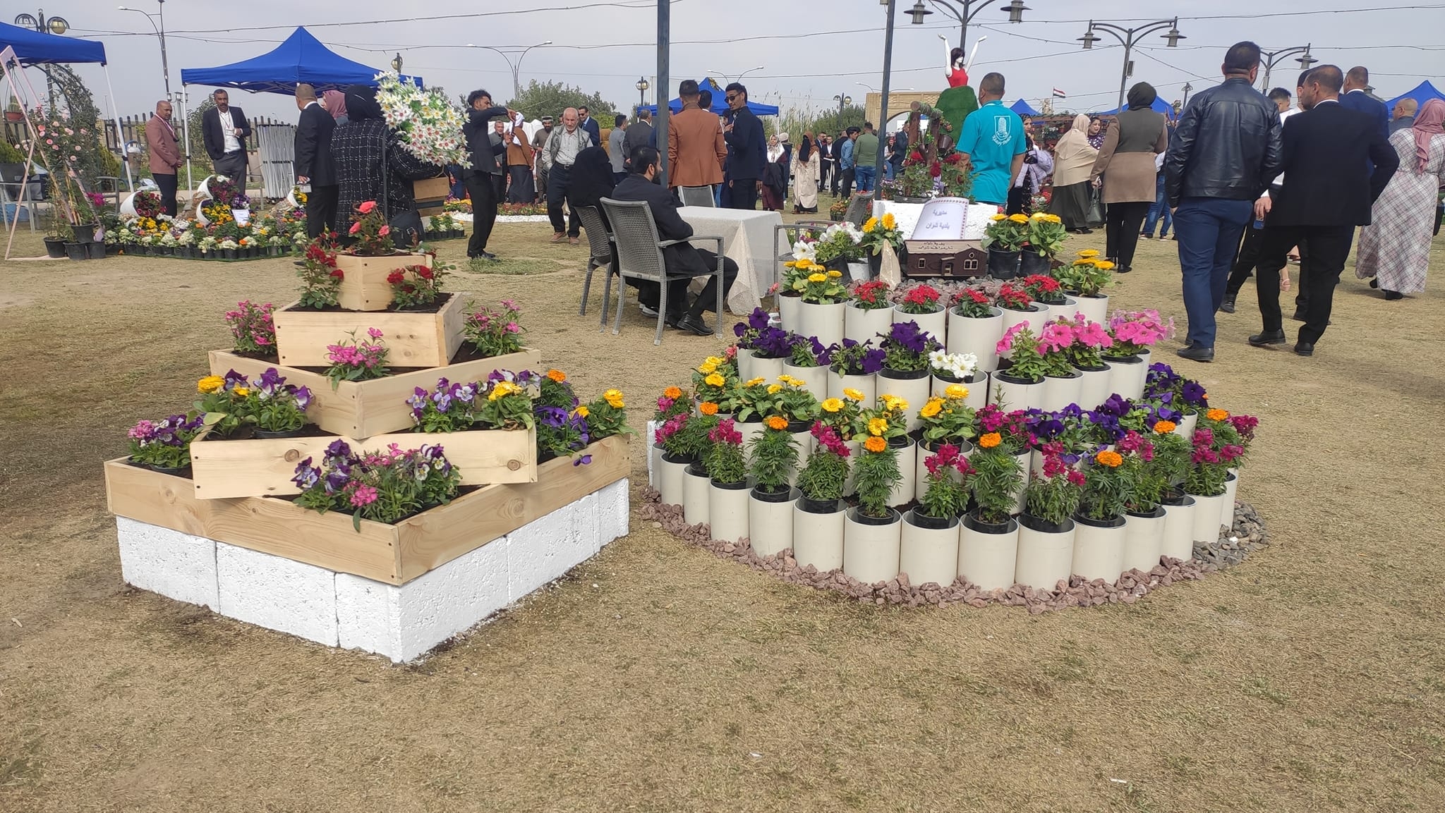 افتتاح معرض الزهور الأول في كركوك