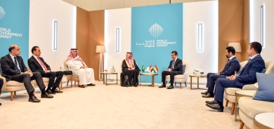 رئيس حكومة إقليم كوردستان يلتقي وزير المالية السعودي