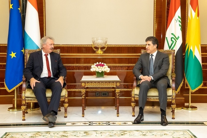 President Nechirvan Barzani meets with Foreign Minister of Luxembourg