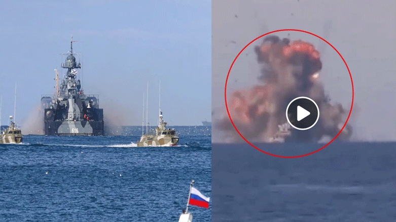 وزارة الدفاع الروسية تعلن غرق السفينة الحربية 