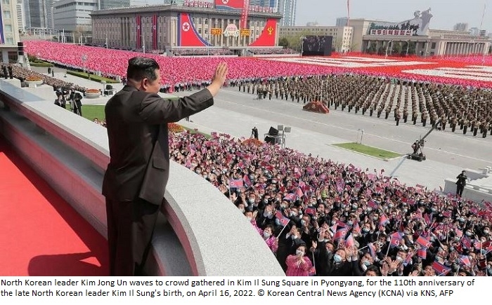 North Korea celebrates founder's birth without military parade