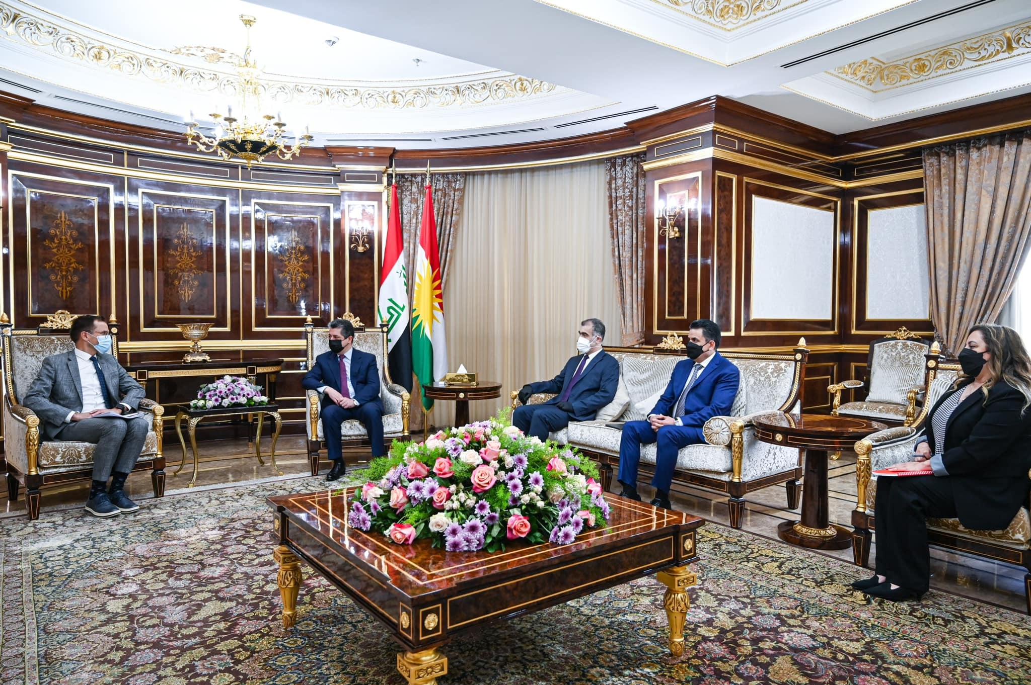 مسرور بارزاني والسفير البلجيكي لدى العراق والأردن يبحثان سبل تعزيز العلاقات الثنائية