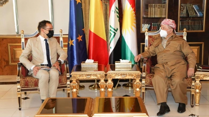 الرئيس بارزاني والسفير البلجيكي يبحثان العملية السياسية ومسار تشكيل الحكومة العراقية