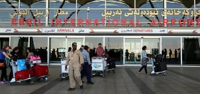 مطار أربيل الدولي يعلق رحلاته الجوية بسبب العاصفة الترابية