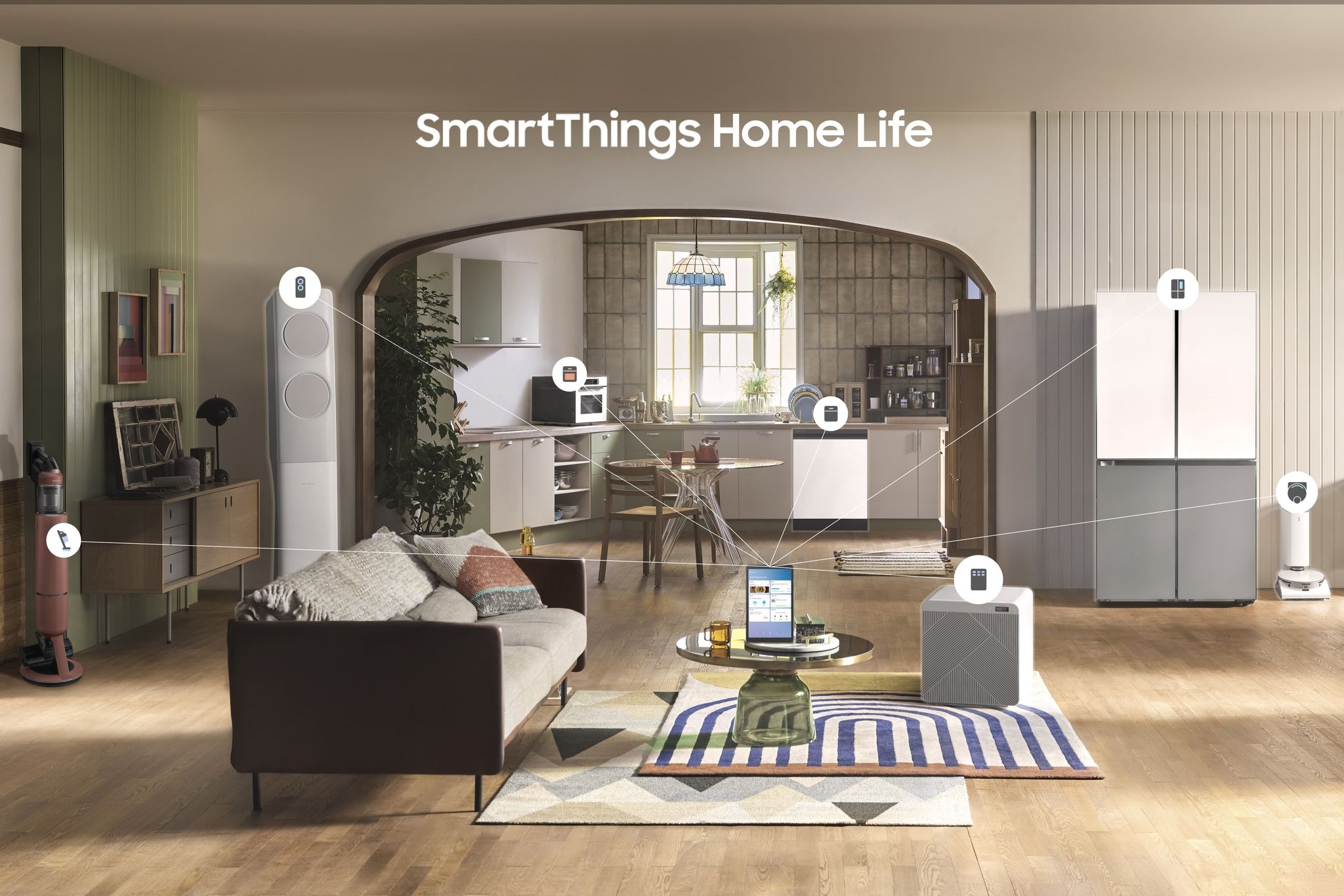 سامسۆنگ ئەلیکترۆنیکس سەردەمێکی نوێی ژیان ئاشکرا دەکات بە جیهانی خزمەتگوزاری SmartThings Home Life