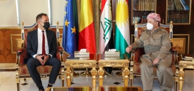 الرئيس بارزاني والسفير البلجيكي لدى العراق يبحثان الوضع في غربي كوردستان واتفاق شنگال