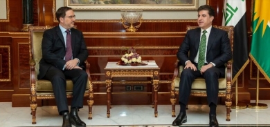 President Nechirvan Barzani meets with Ambassador of the United Kingdom