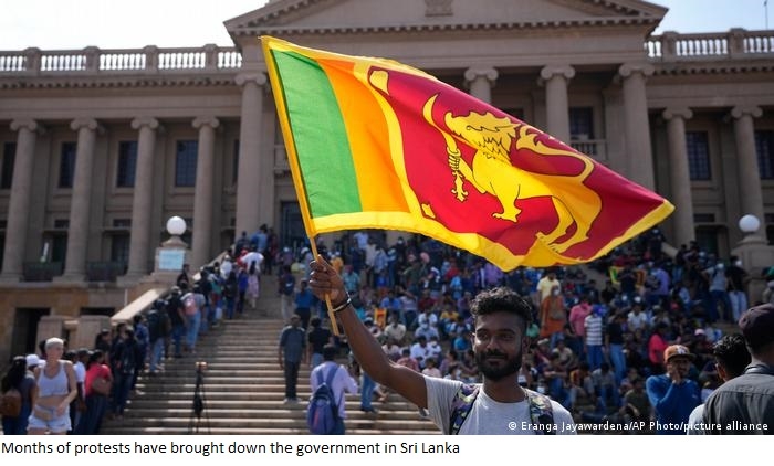 Sri Lanka declares state of emergency after president flees